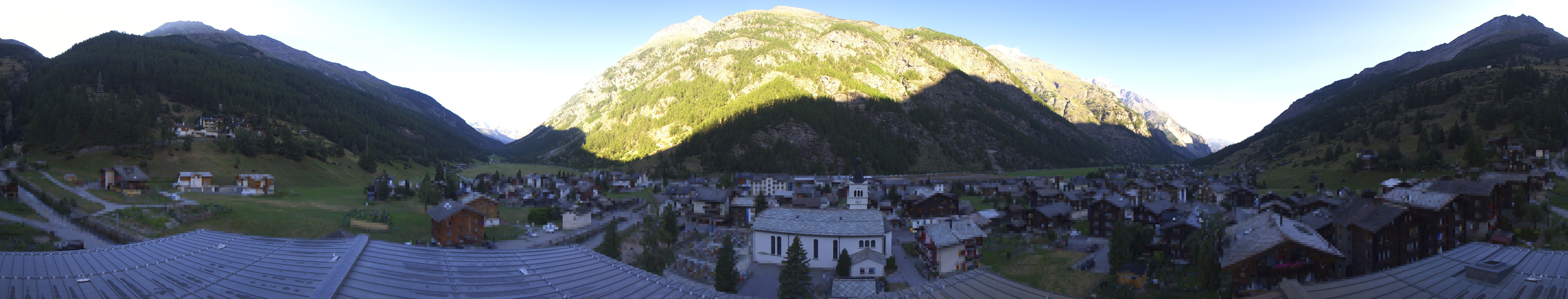Archived image Webcam Täsch - Panorama