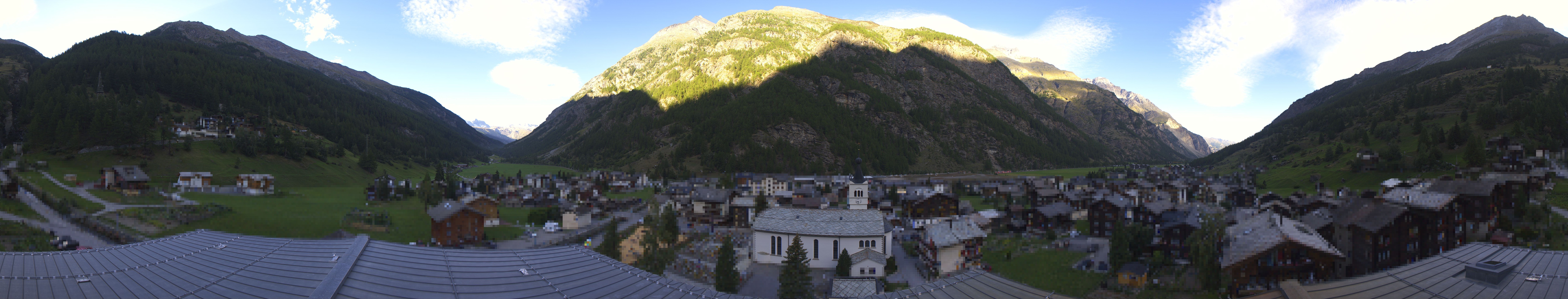 Archived image Webcam Täsch - Panorama