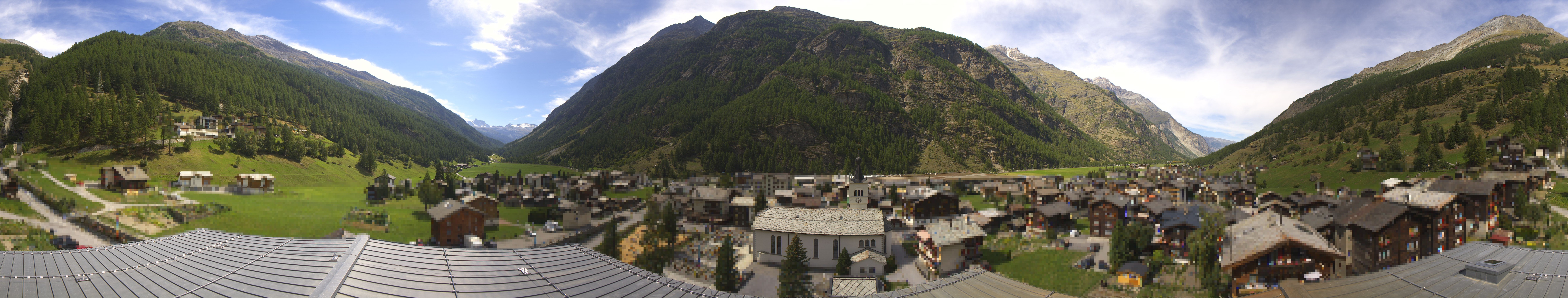 Archived image Webcam Täsch - Panorama