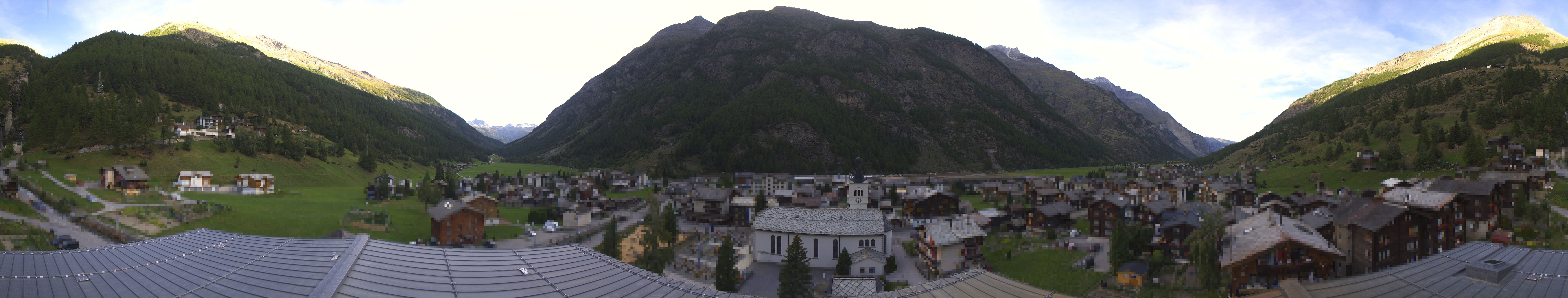 Archived image Webcam Täsch - Panorama