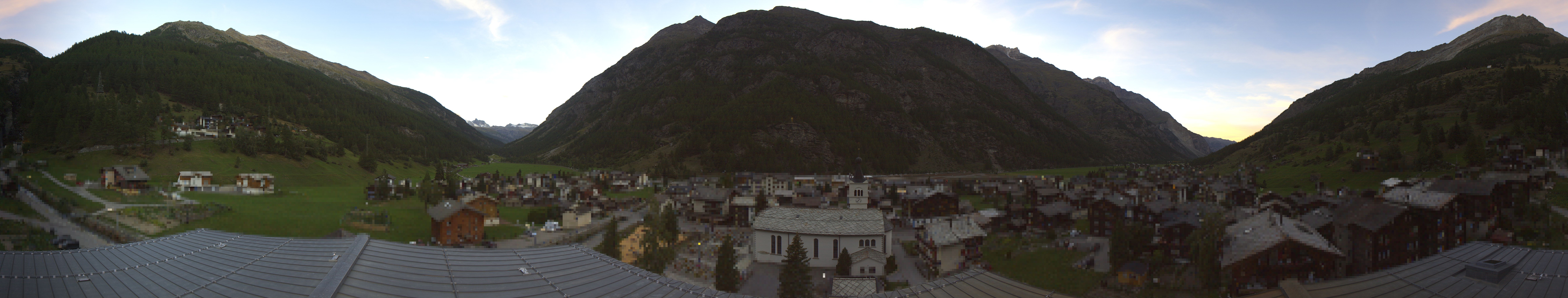 Archived image Webcam Täsch - Panorama