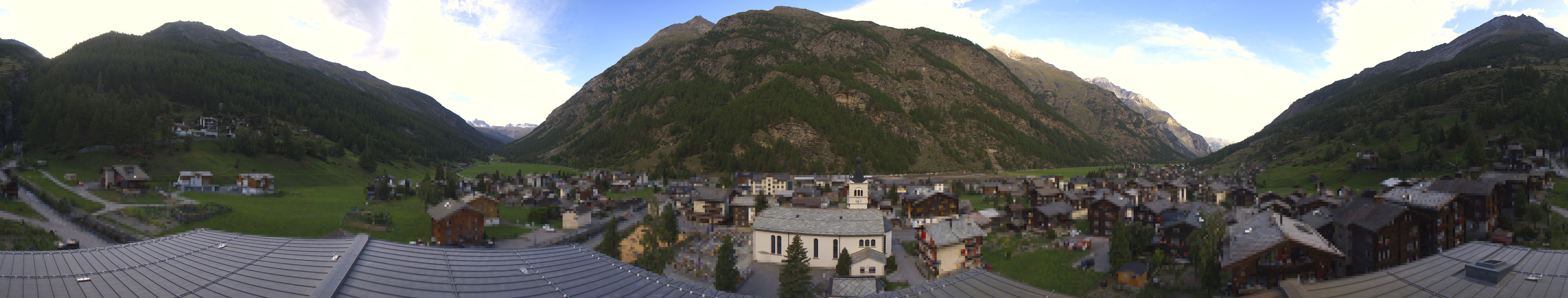 Archived image Webcam Täsch - Panorama