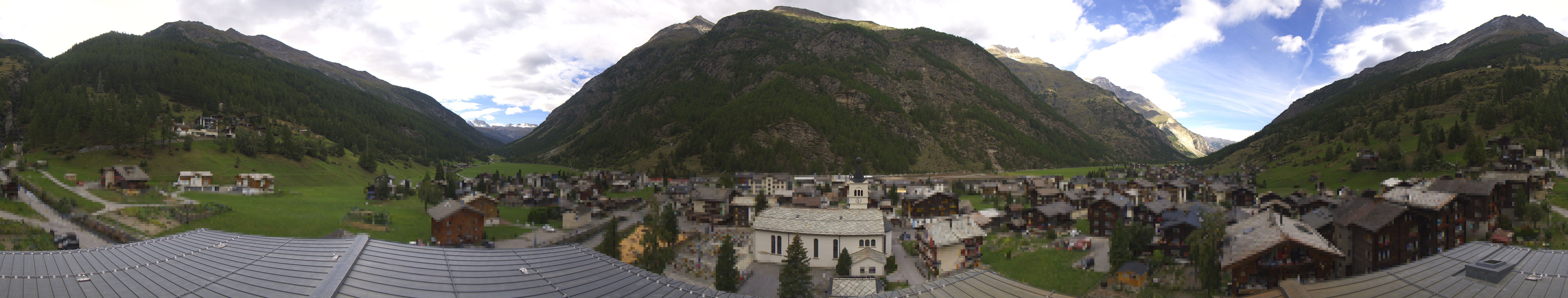 Archived image Webcam Täsch - Panorama