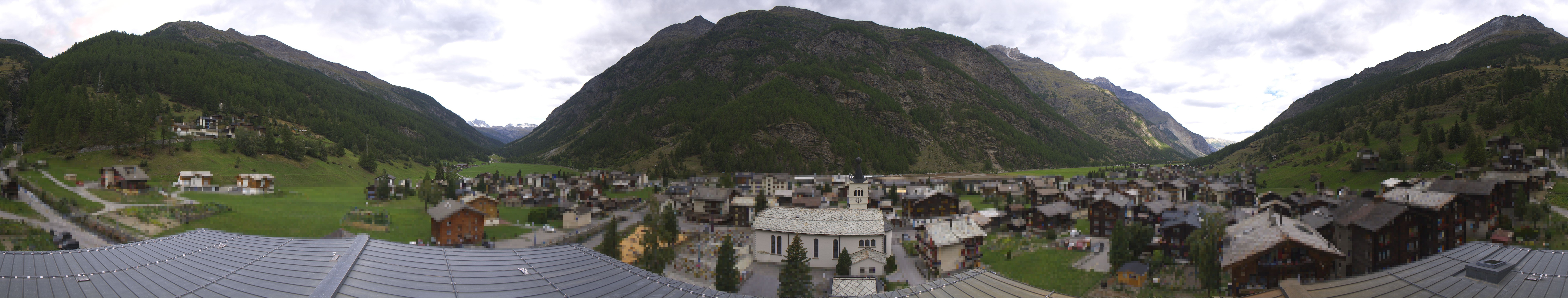 Archived image Webcam Täsch - Panorama