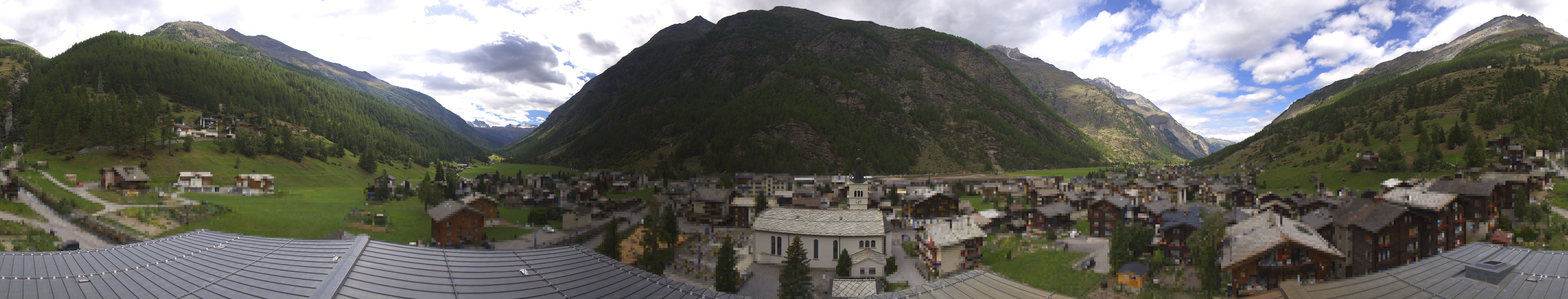 Archived image Webcam Täsch - Panorama