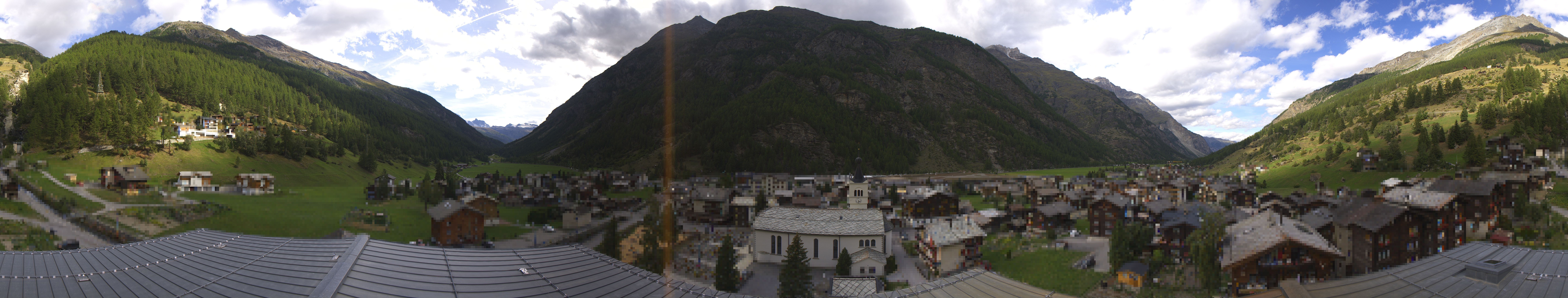 Archived image Webcam Täsch - Panorama