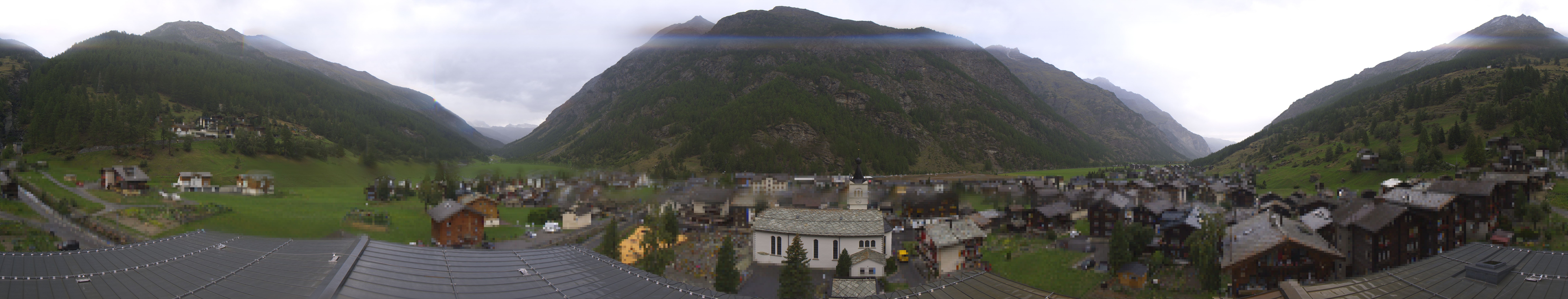 Archived image Webcam Täsch - Panorama
