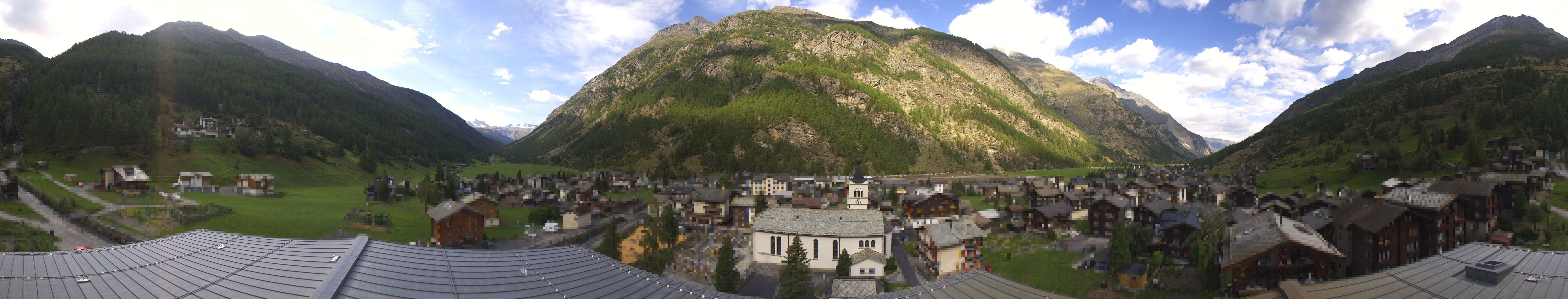 Archived image Webcam Täsch - Panorama