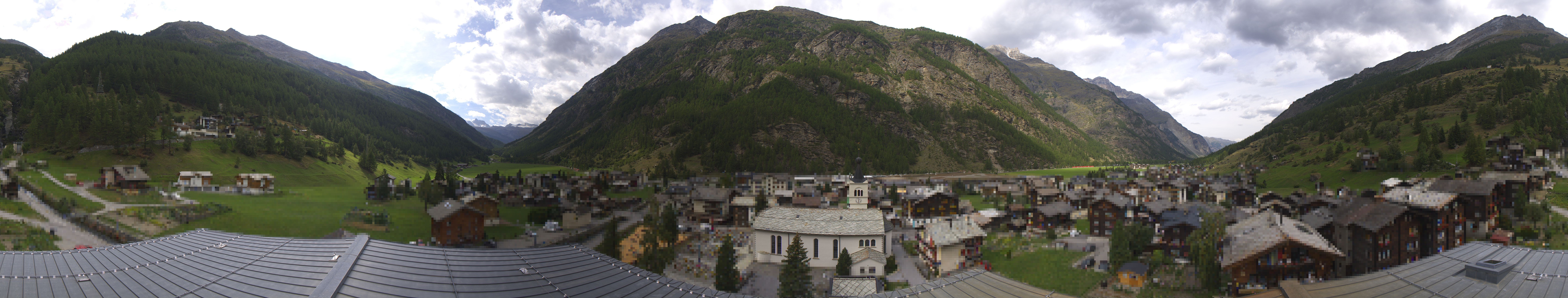 Archived image Webcam Täsch - Panorama