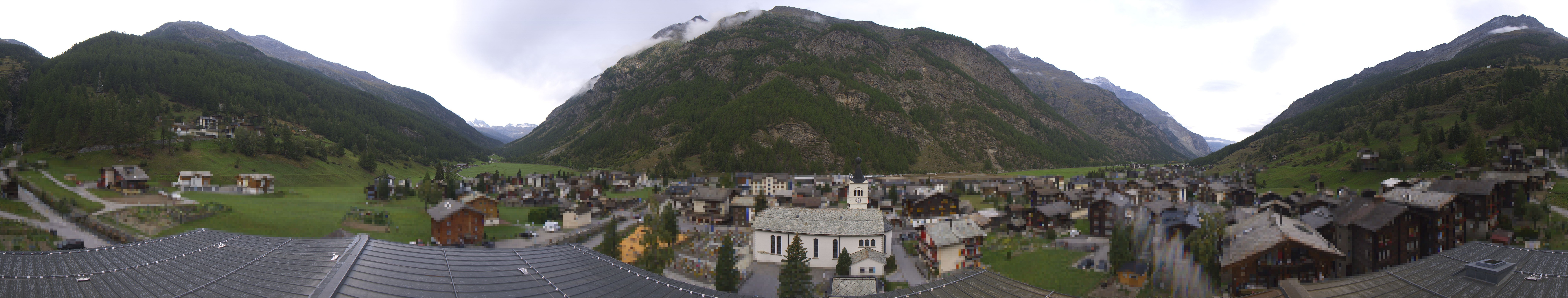 Archived image Webcam Täsch - Panorama