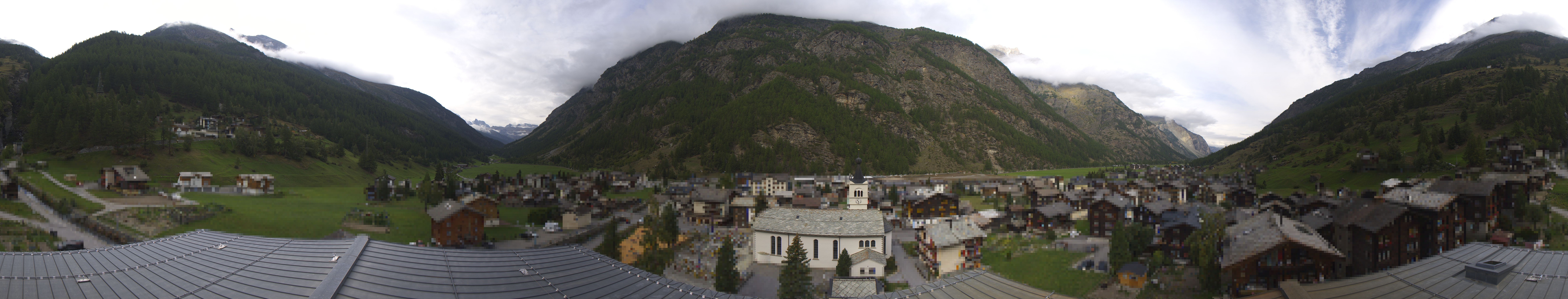 Archived image Webcam Täsch - Panorama