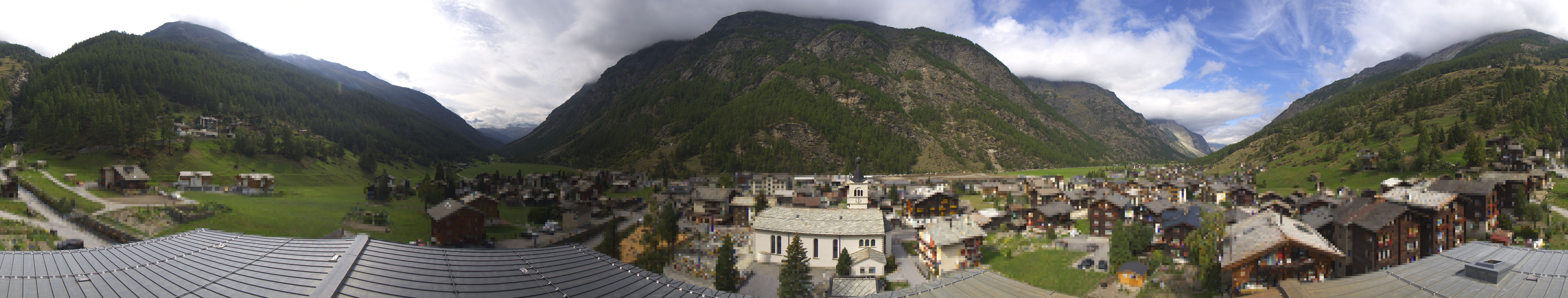 Archived image Webcam Täsch - Panorama
