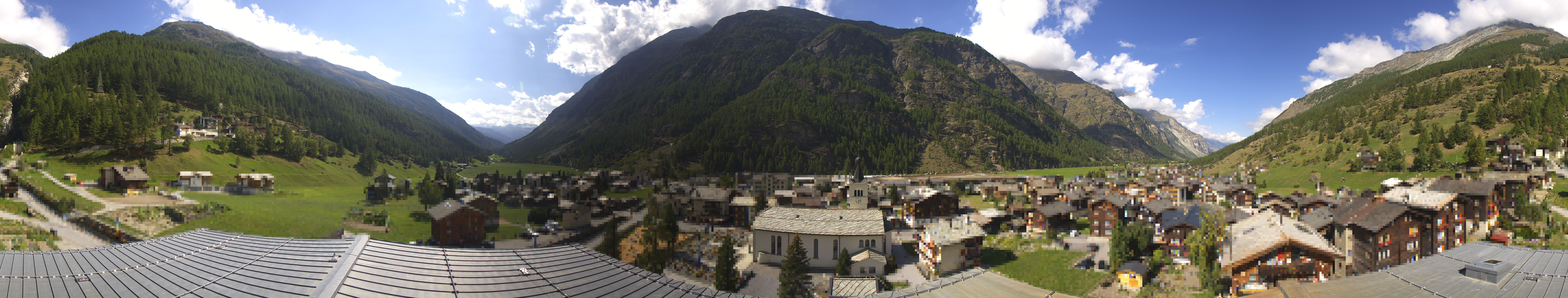 Archived image Webcam Täsch - Panorama