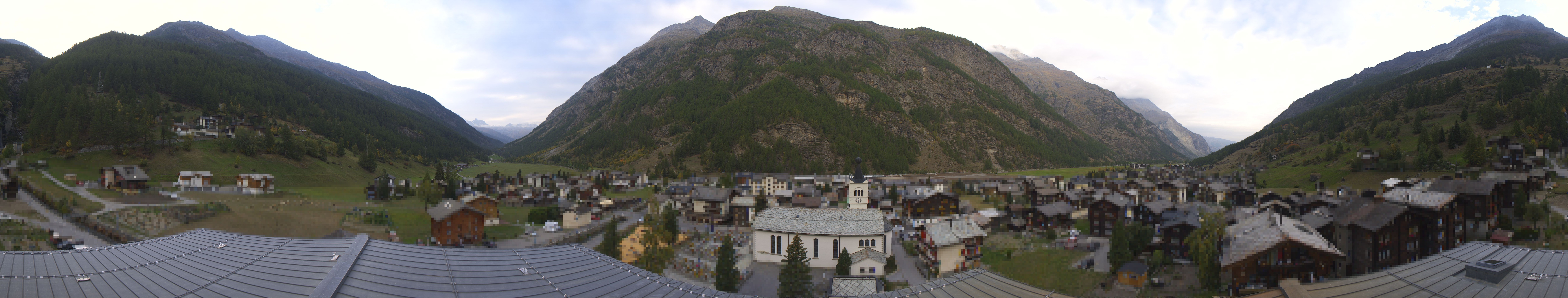 Archived image Webcam Täsch - Panorama