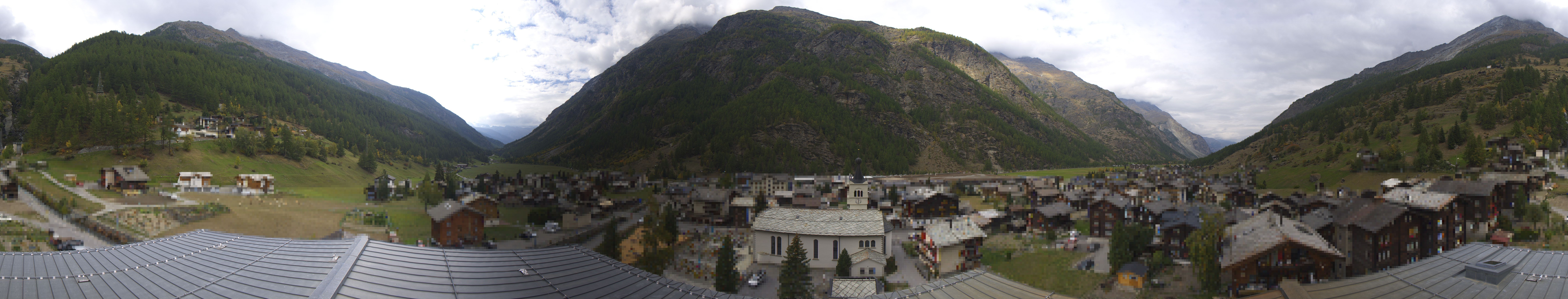 Archived image Webcam Täsch - Panorama