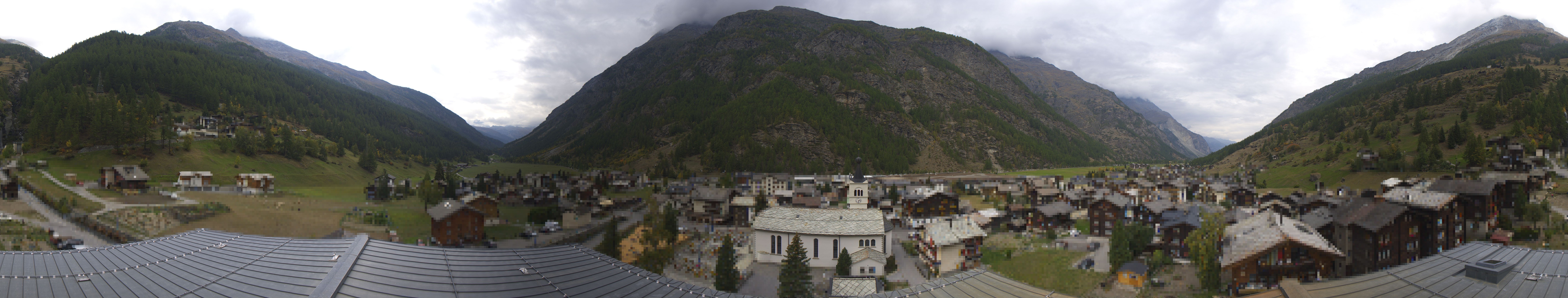 Archived image Webcam Täsch - Panorama