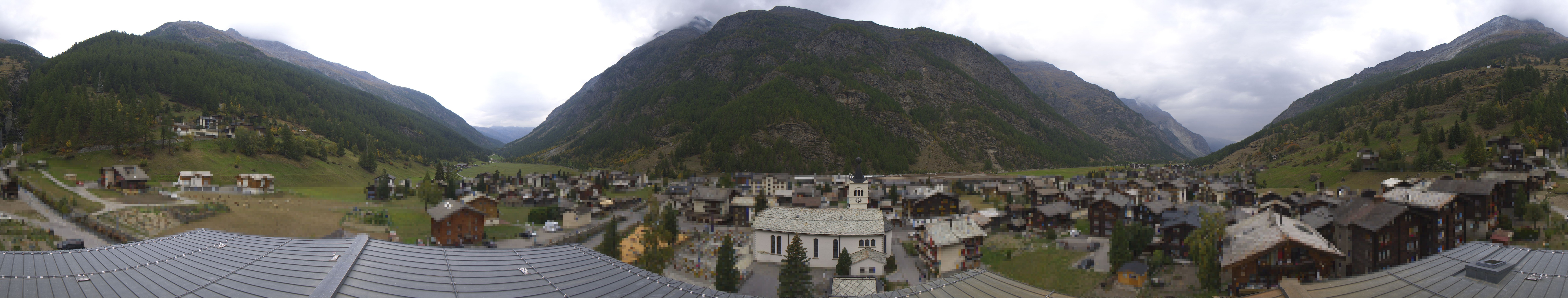 Archived image Webcam Täsch - Panorama