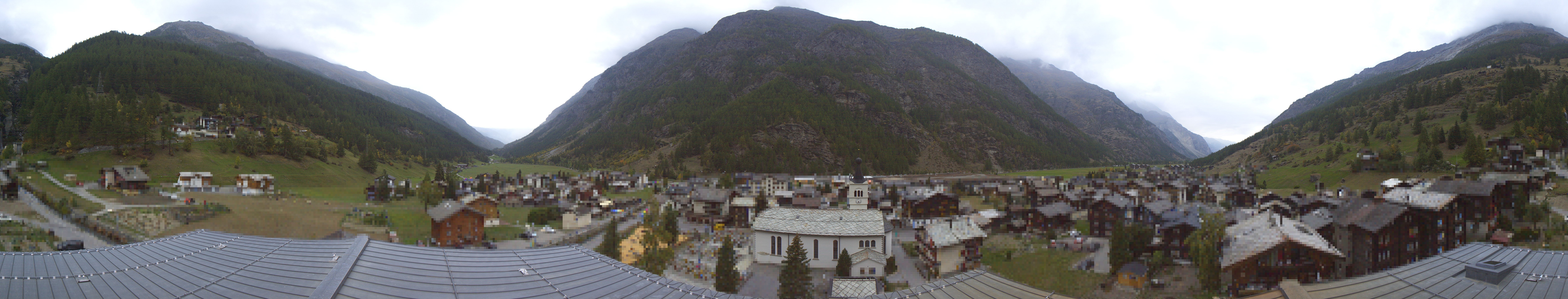Archived image Webcam Täsch - Panorama