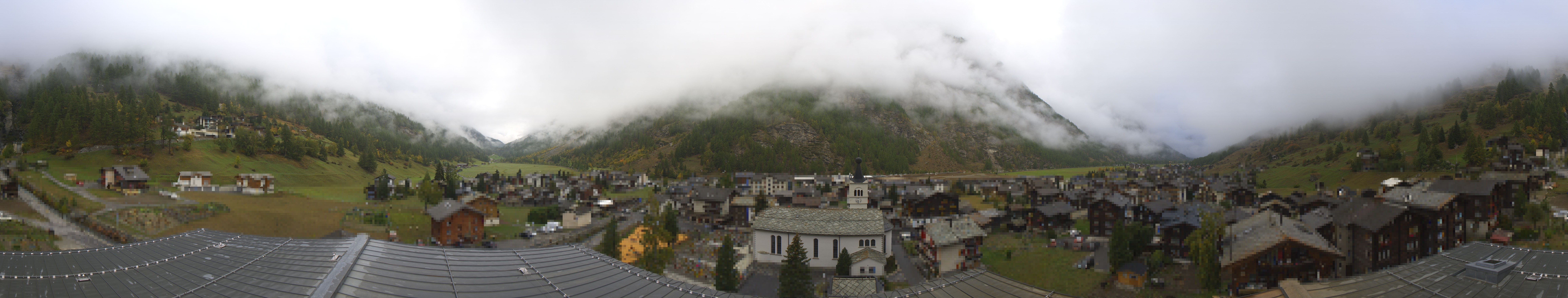 Archived image Webcam Täsch - Panorama