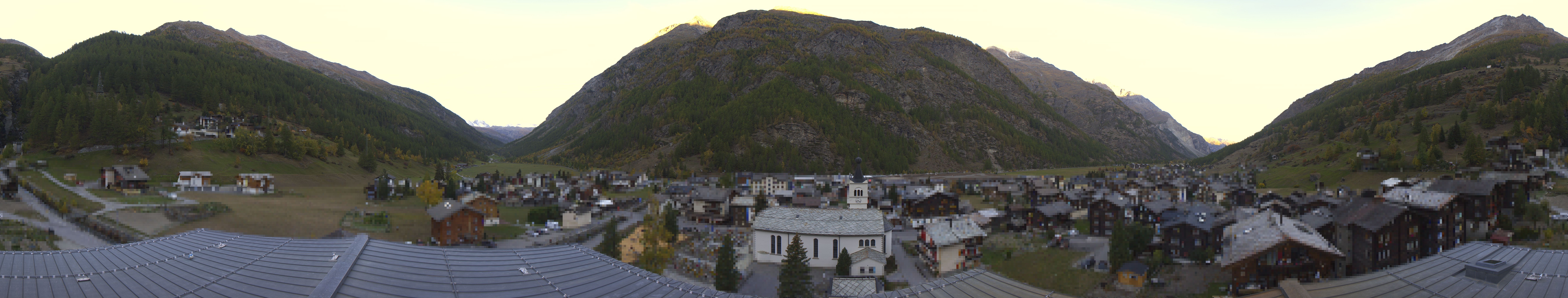 Archived image Webcam Täsch - Panorama