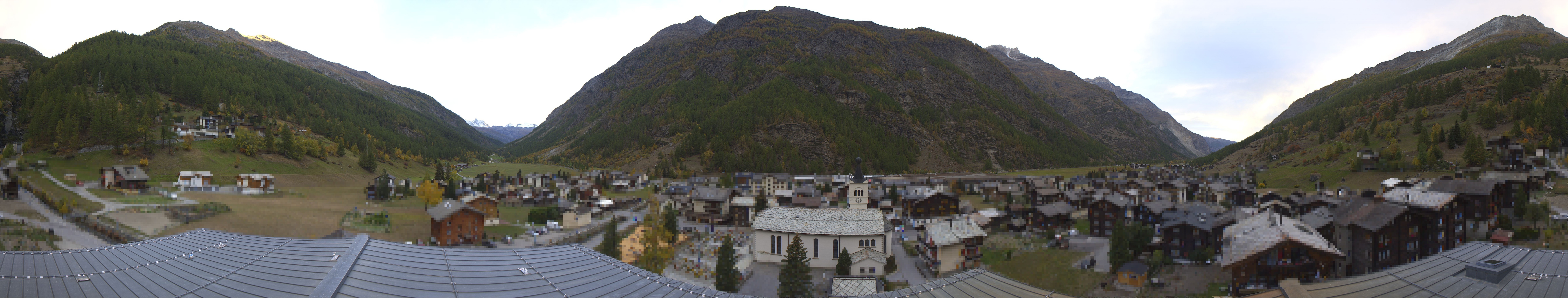 Archived image Webcam Täsch - Panorama