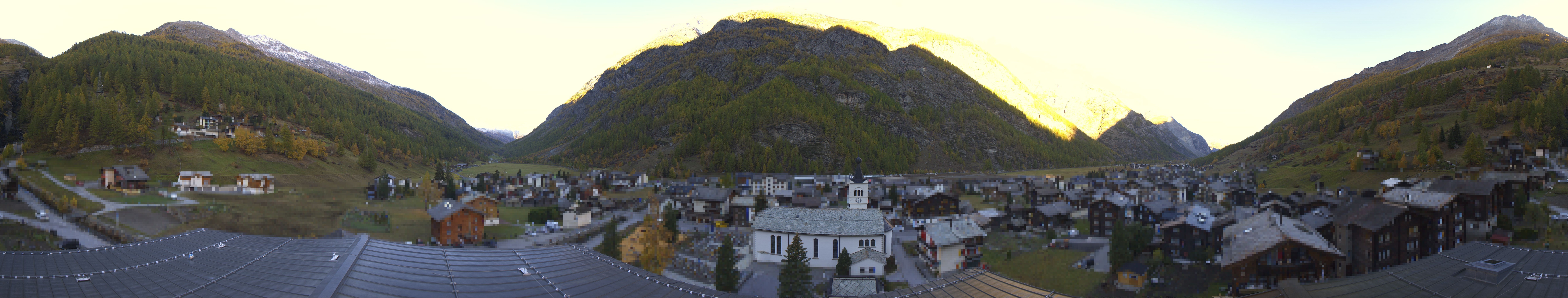 Archived image Webcam Täsch - Panorama
