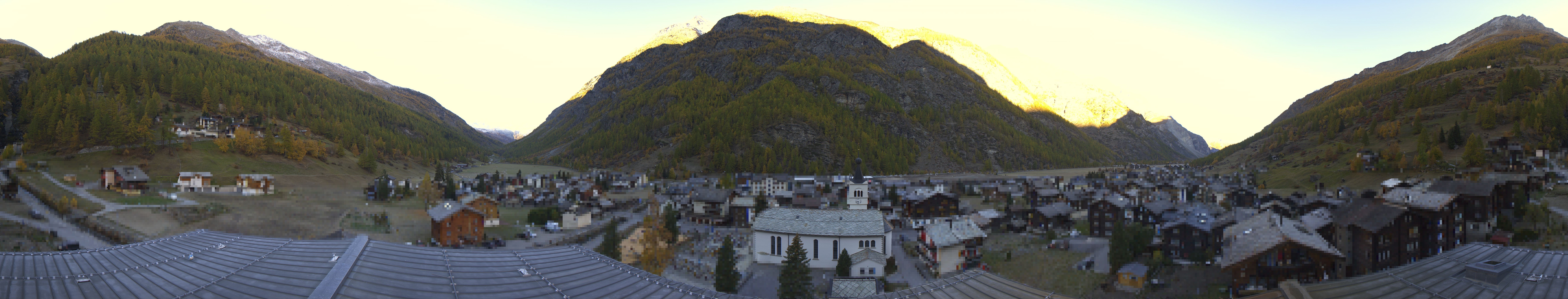 Archived image Webcam Täsch - Panorama