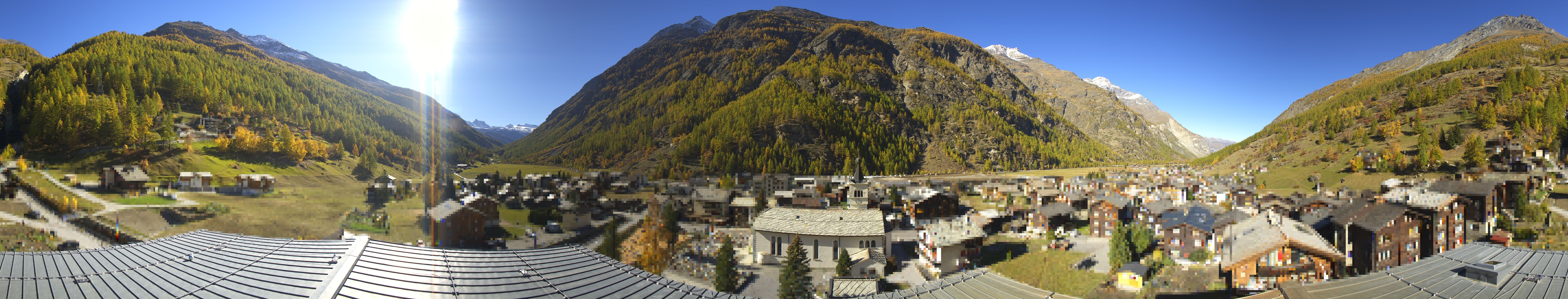 Archived image Webcam Täsch - Panorama