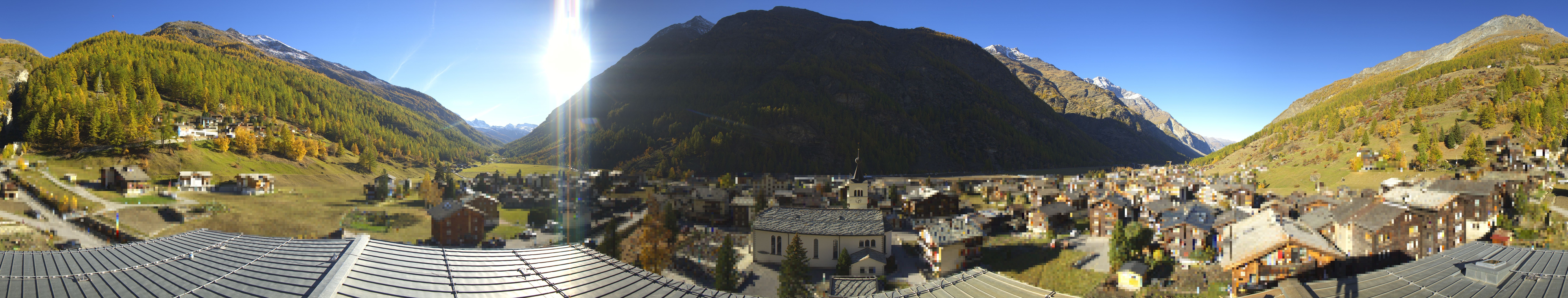 Archived image Webcam Täsch - Panorama