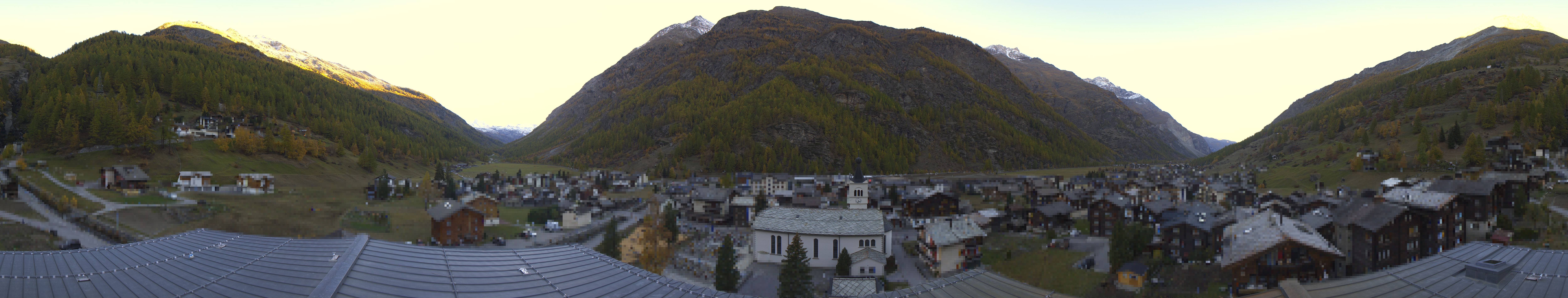 Archived image Webcam Täsch - Panorama