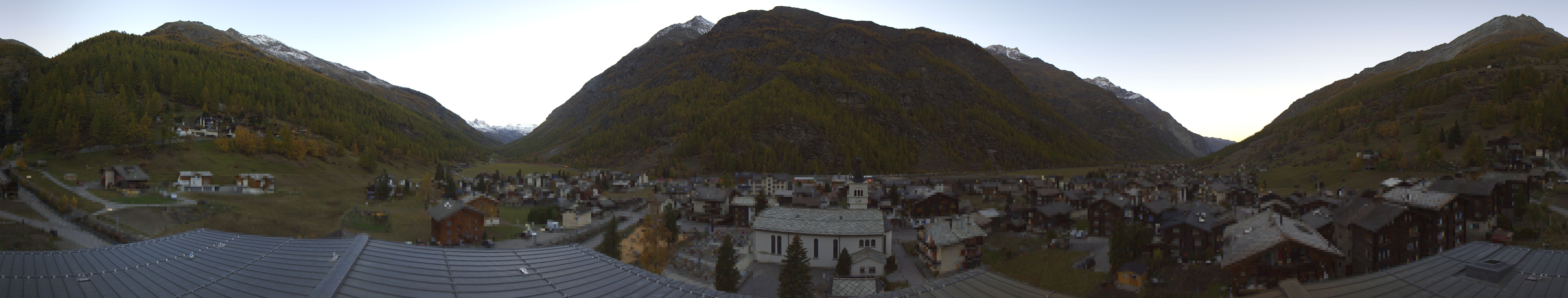 Archived image Webcam Täsch - Panorama