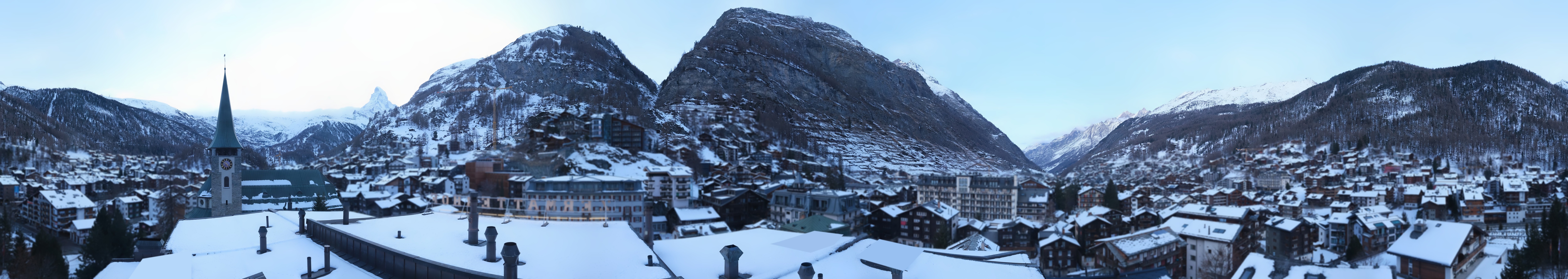 Archived image Webcam Panorama Hotel Zermatterhof