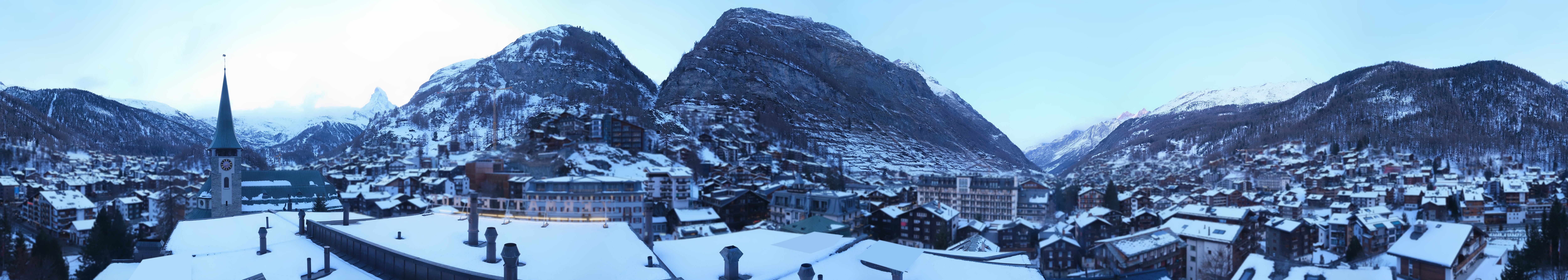 Archived image Webcam Panorama Hotel Zermatterhof