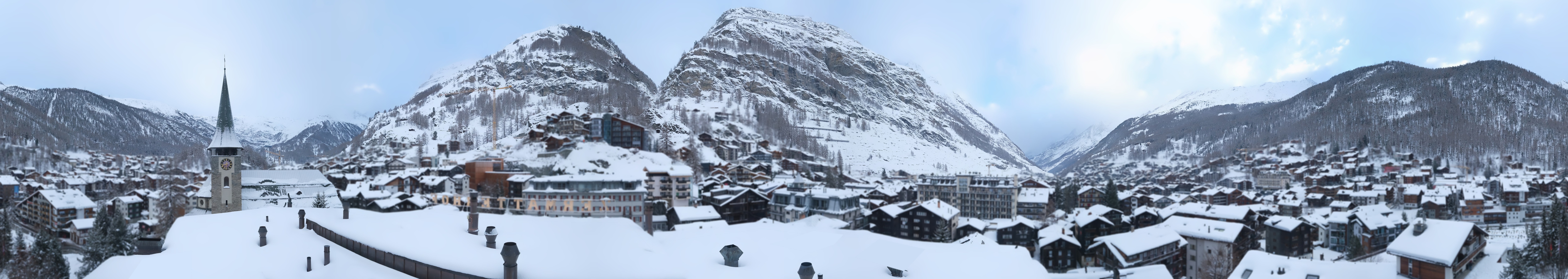 Archived image Webcam Panorama Hotel Zermatterhof