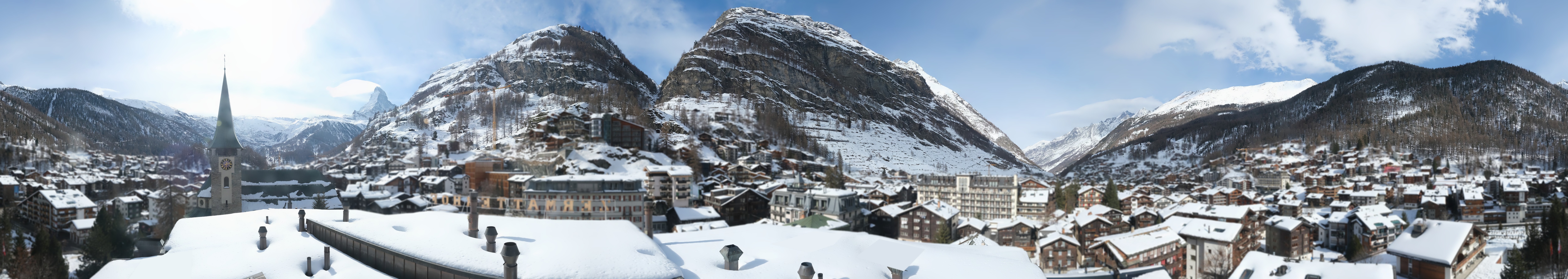 Archiv Foto Webcam Panorama Zermatterhof