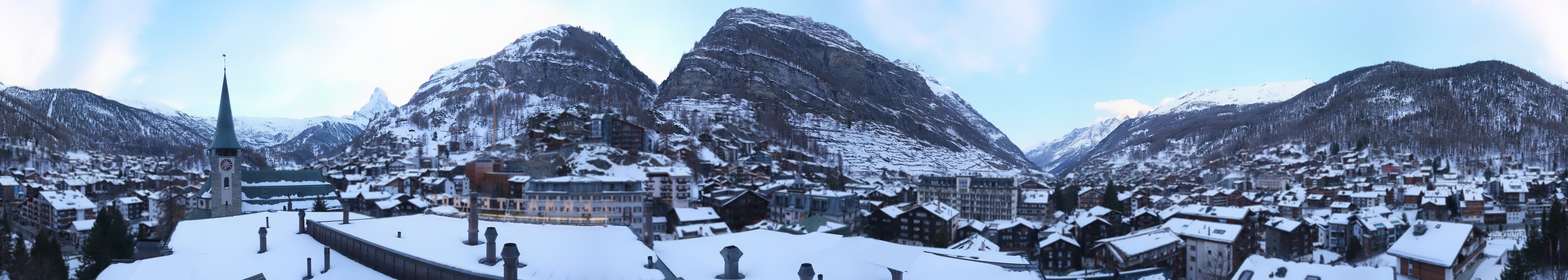 Archiv Foto Webcam Panorama Zermatterhof