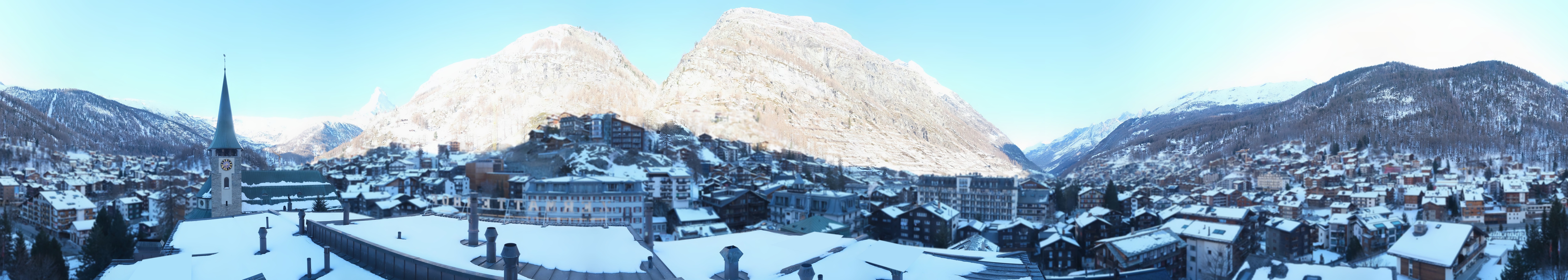 Archived image Webcam Panorama Hotel Zermatterhof