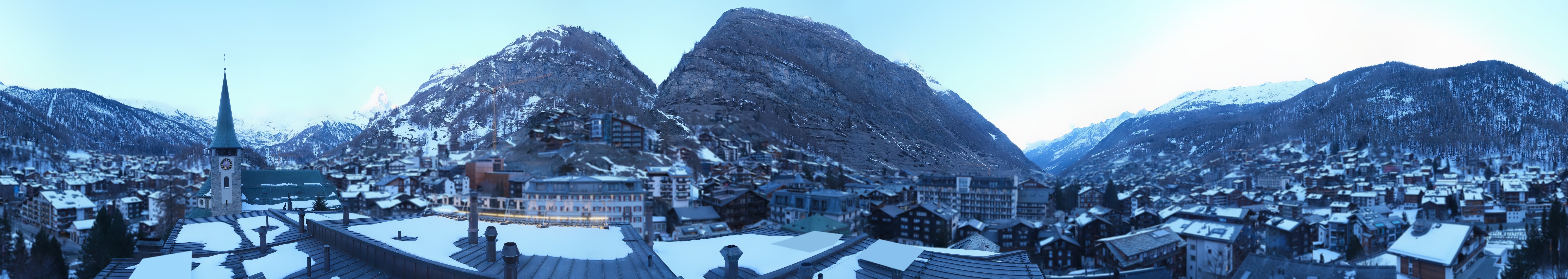 Archived image Webcam Panorama Hotel Zermatterhof