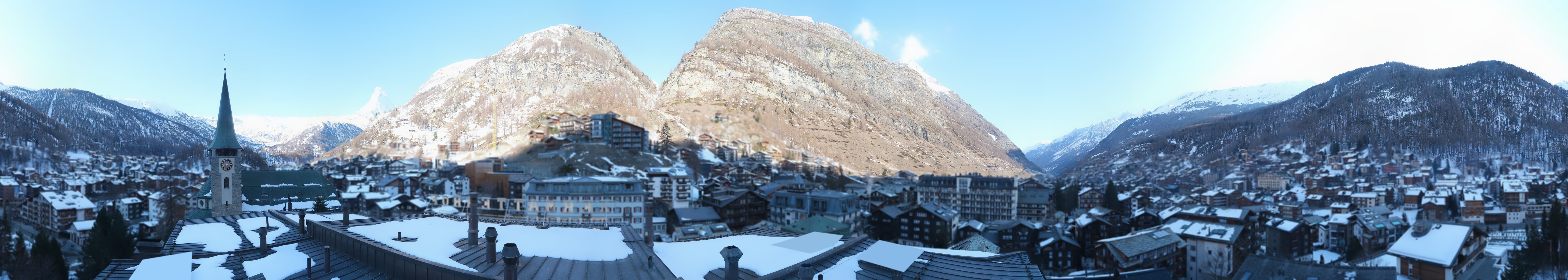Archived image Webcam Panorama Hotel Zermatterhof