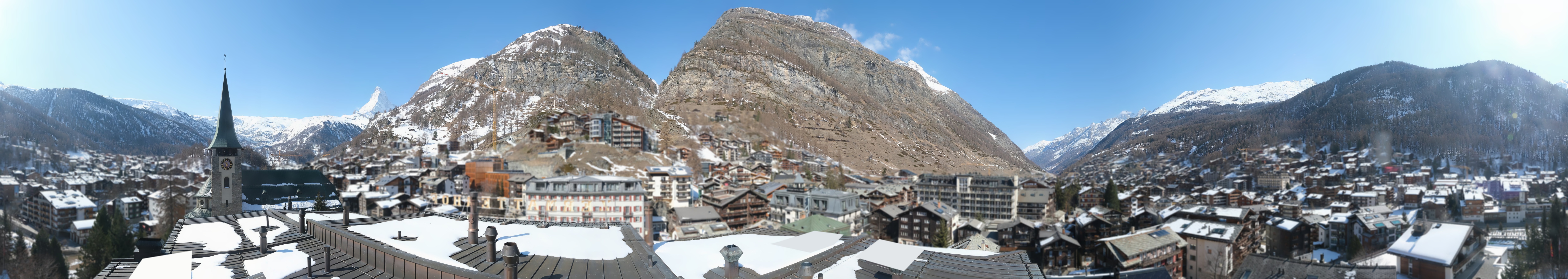 Archived image Webcam Panorama Hotel Zermatterhof