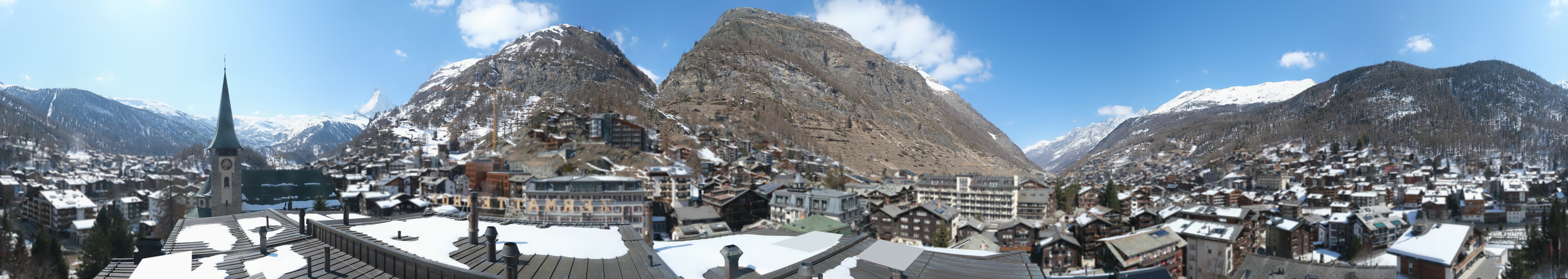 Archived image Webcam Panorama Hotel Zermatterhof