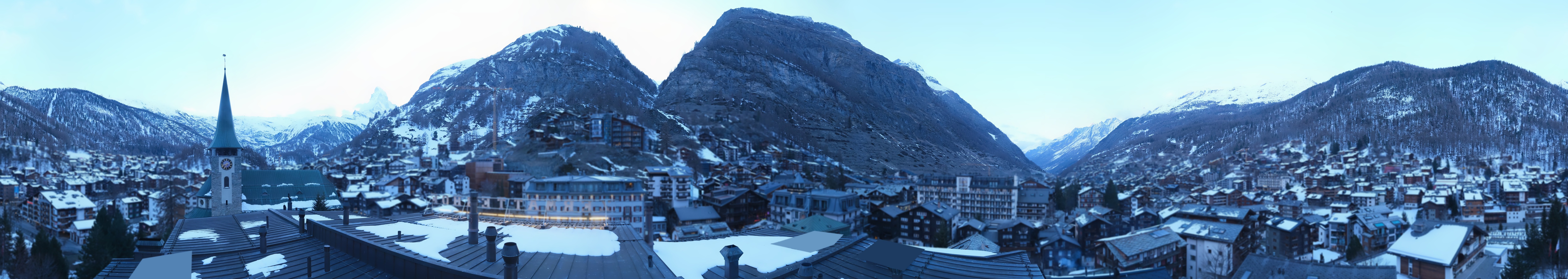 Archived image Webcam Panorama Hotel Zermatterhof