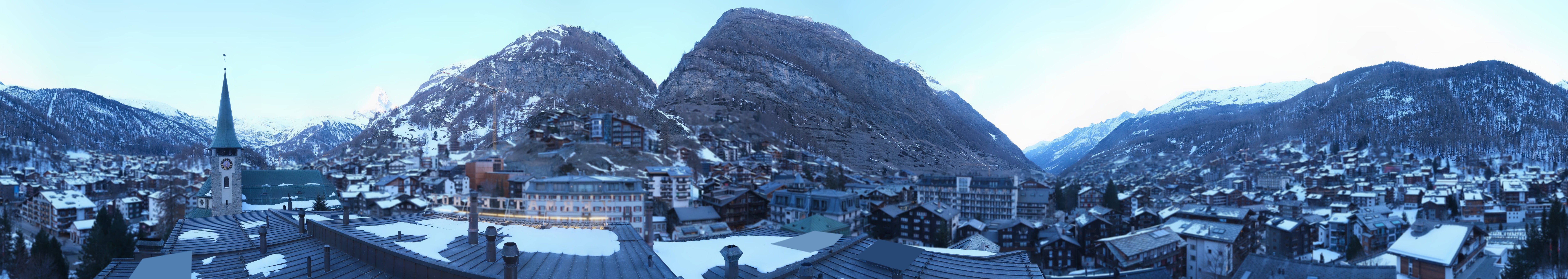 Archived image Webcam Panorama Hotel Zermatterhof
