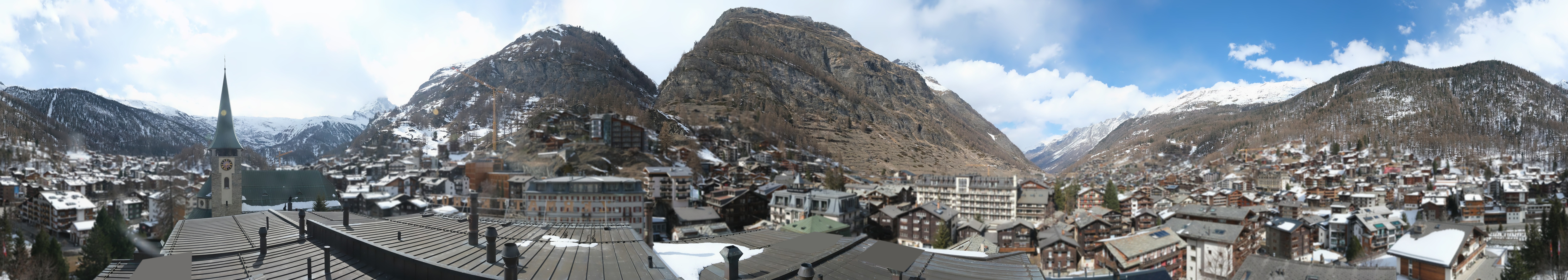 Archived image Webcam Panorama Hotel Zermatterhof