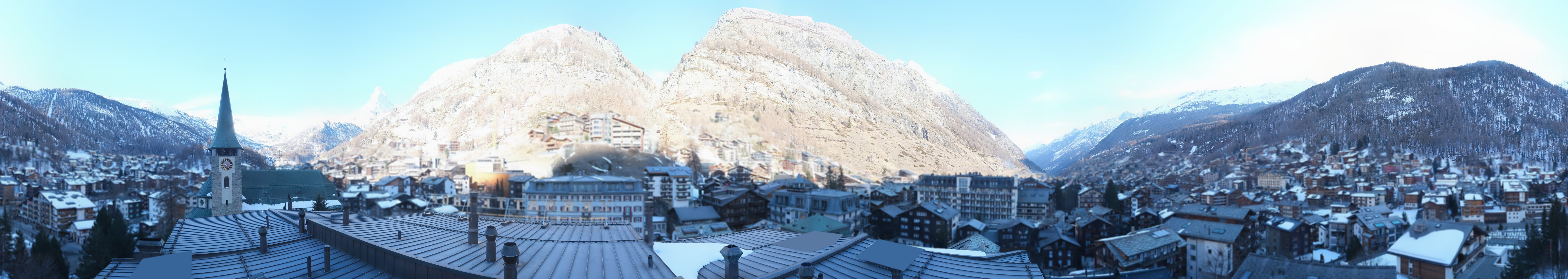 Archived image Webcam Panorama Hotel Zermatterhof