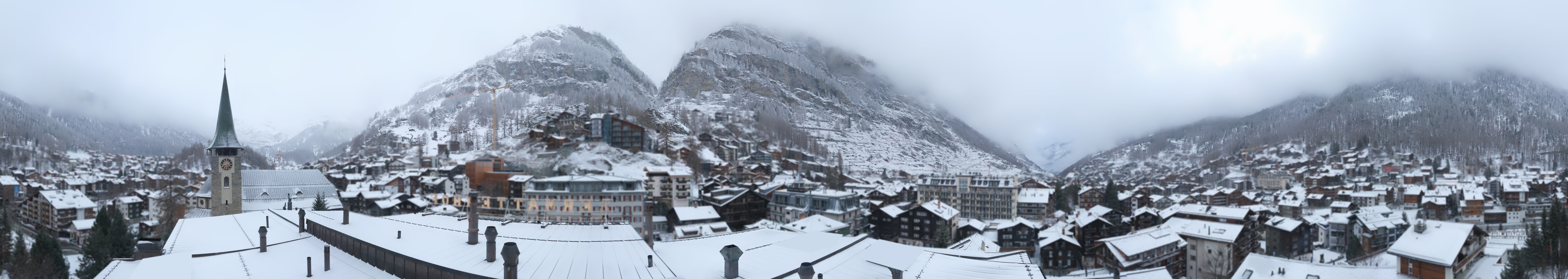 Archived image Webcam Panorama Hotel Zermatterhof