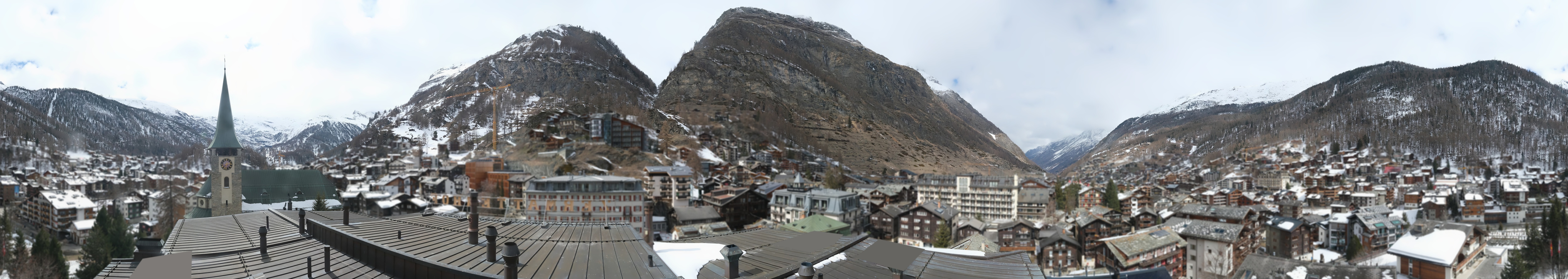 Archived image Webcam Panorama Hotel Zermatterhof