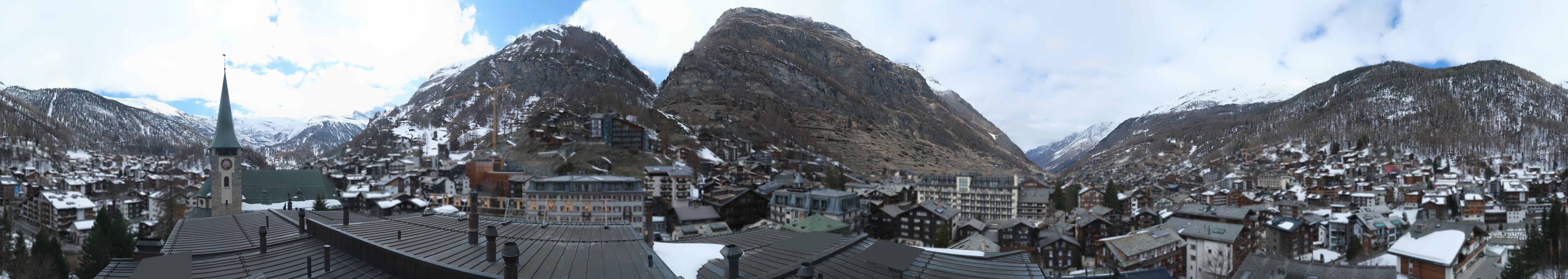 Archived image Webcam Panorama Hotel Zermatterhof