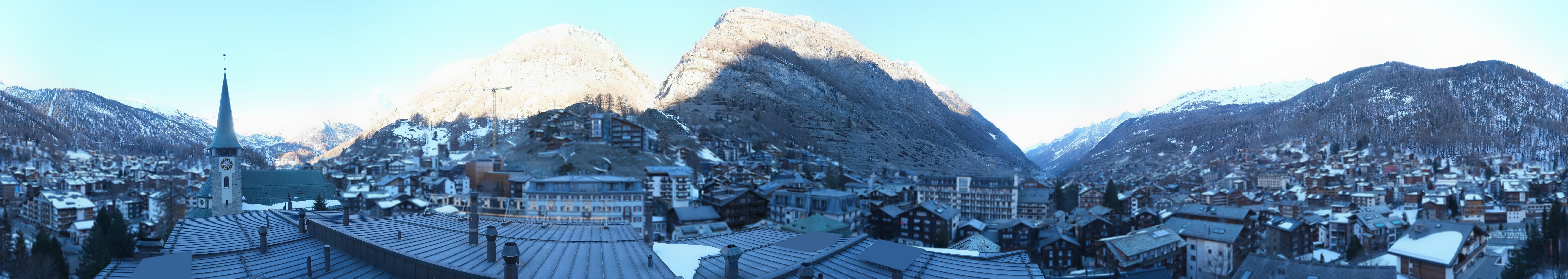 Archived image Webcam Panorama Hotel Zermatterhof