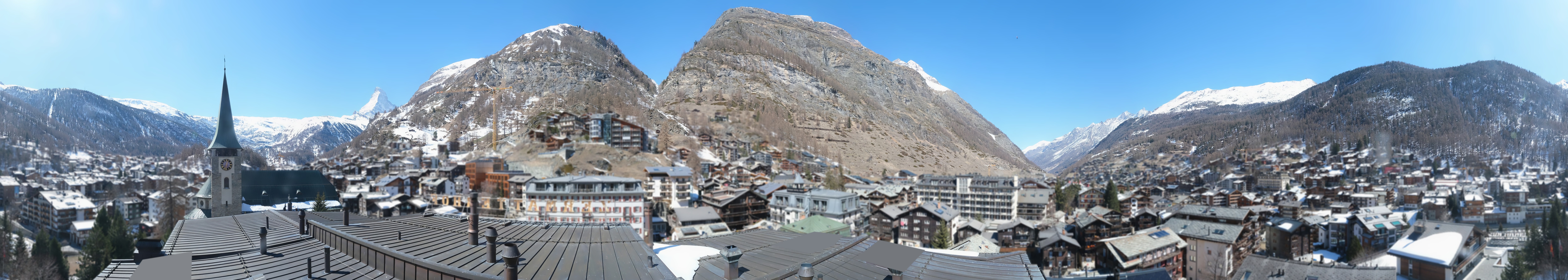 Archived image Webcam Panorama Hotel Zermatterhof